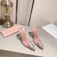 Amina Muaddi Rosie Glass Sling Amina Muaddi Rosie Glass Sling