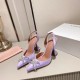 Amina Muaddi Rosie Sling Satin Pump Amina Muaddi Rosie Sling Satin Pump