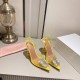 Amina Muaddi Begum Glass Crystal-embellished Pvc Slingback Amina Muaddi Begum Glass Crystal-embellished Pvc Slingback