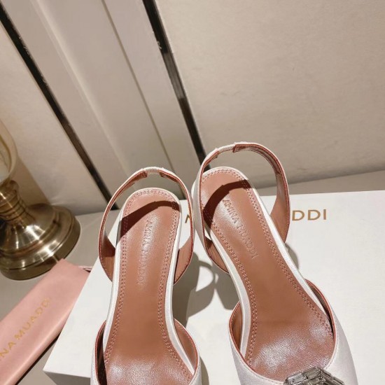 Amina Muaddi Rosie Sling Satin Pump Amina Muaddi Rosie Sling Satin Pump
