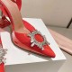 Amina Muaddi Begum Glass Crystal-embellished Pvc Slingback Amina Muaddi Begum Glass Crystal-embellished Pvc Slingback