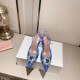 Amina Muaddi Begum Glass Crystal-embellished Pvc Slingback Amina Muaddi Begum Glass Crystal-embellished Pvc Slingback