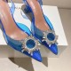 Amina Muaddi Begum Glass Crystal-embellished Pvc Slingback Amina Muaddi Begum Glass Crystal-embellished Pvc Slingback