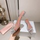 Amina Muaddi Rosie Glass Sling Amina Muaddi Rosie Glass Sling