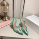 Amina Muaddi Begum Glass Crystal-embellished Pvc Slingback Amina Muaddi Begum Glass Crystal-embellished Pvc Slingback