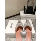 Amina Muaddi ROSIE GLASS SLING Amina Muaddi ROSIE GLASS SLING