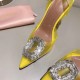 Amina Muaddi Begum Glass Crystal-embellished Pvc Slingback Amina Muaddi Begum Glass Crystal-embellished Pvc Slingback