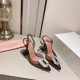 Amina Muaddi Begum Glass Crystal-embellished Pvc Slingback