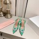 Amina Muaddi Begum Glass Crystal-embellished Pvc Slingback Amina Muaddi Begum Glass Crystal-embellished Pvc Slingback