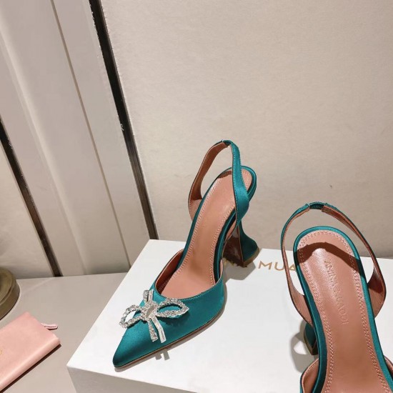 Amina Muaddi Rosie Sling Satin Pump Amina Muaddi Rosie Sling Satin Pump