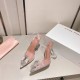 Amina Muaddi Rosie Glass Sling Amina Muaddi Rosie Glass Sling