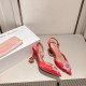 Amina Muaddi Rosie Sling Satin Pump Amina Muaddi Rosie Sling Satin Pump