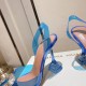 Amina Muaddi Begum Glass Crystal-embellished Pvc Slingback Amina Muaddi Begum Glass Crystal-embellished Pvc Slingback