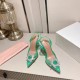 Amina Muaddi Begum Glass Crystal-embellished Pvc Slingback Amina Muaddi Begum Glass Crystal-embellished Pvc Slingback