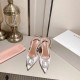 Amina Muaddi Rosie Sling Satin Pump Amina Muaddi Rosie Sling Satin Pump