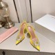 Amina Muaddi Begum Glass Crystal-embellished Pvc Slingback Amina Muaddi Begum Glass Crystal-embellished Pvc Slingback