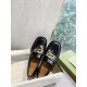GUCCI古驰女士互扣式双G乐福鞋